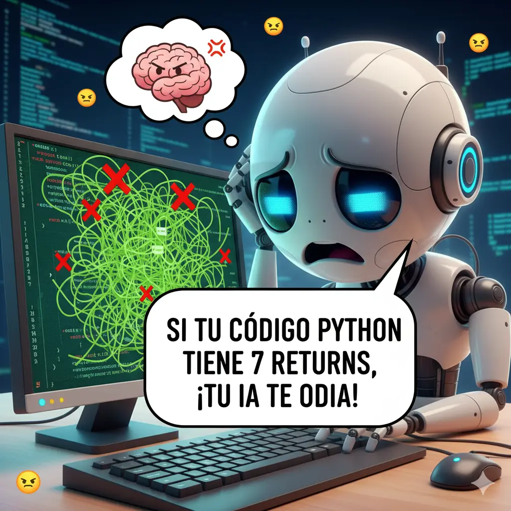 Si Tu Código Python Tiene 7 `return`, Tu IA Te Odia